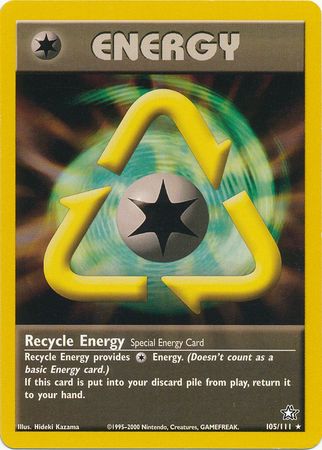 Recycle Energy (105/111) [Neo Genesis Unlimited] | Good Games Cannington
