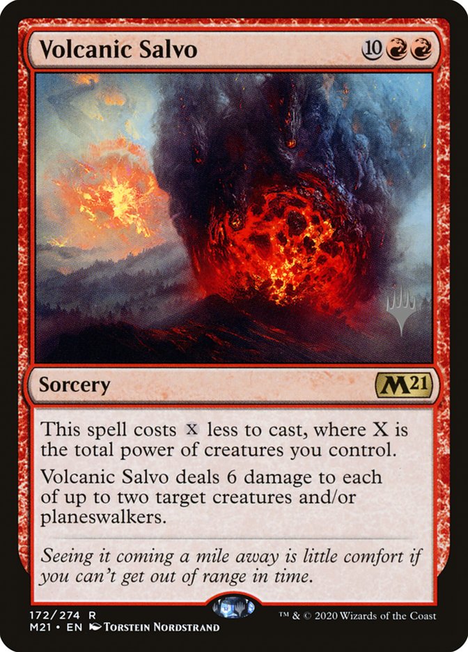 Volcanic Salvo (Promo Pack) [Core Set 2021 Promos] | Good Games Cannington