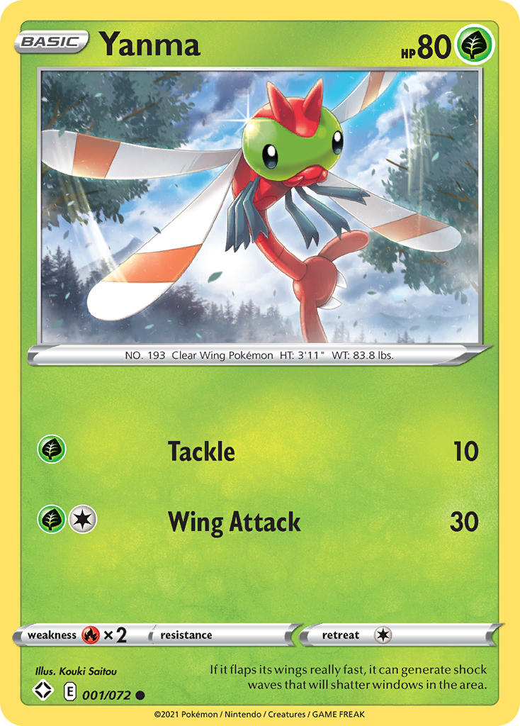 Yanma (001/072) [Sword & Shield: Shining Fates] | Good Games Cannington