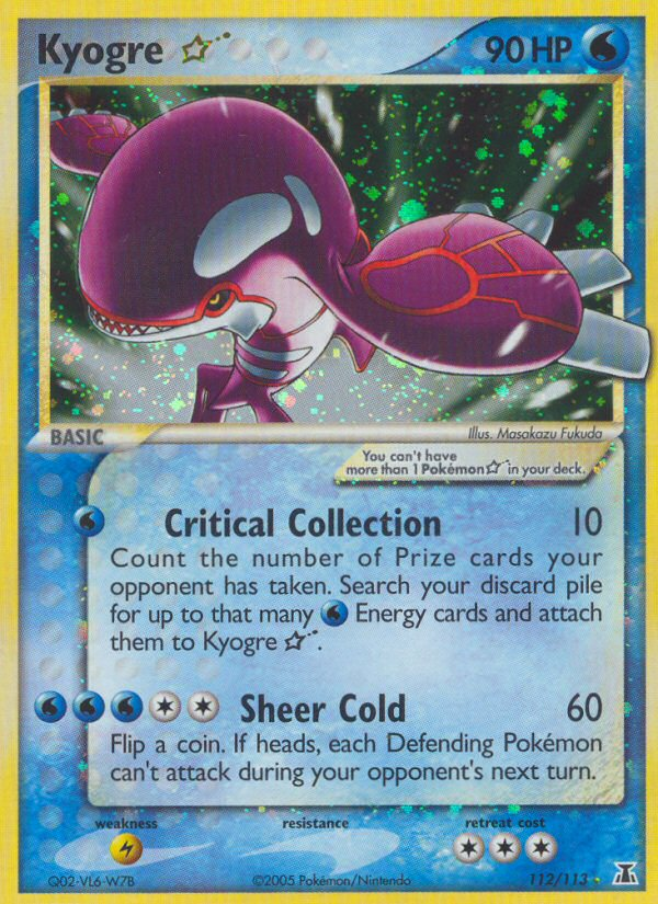 Kyogre Star (112/113) [EX: Delta Species] | Good Games Cannington