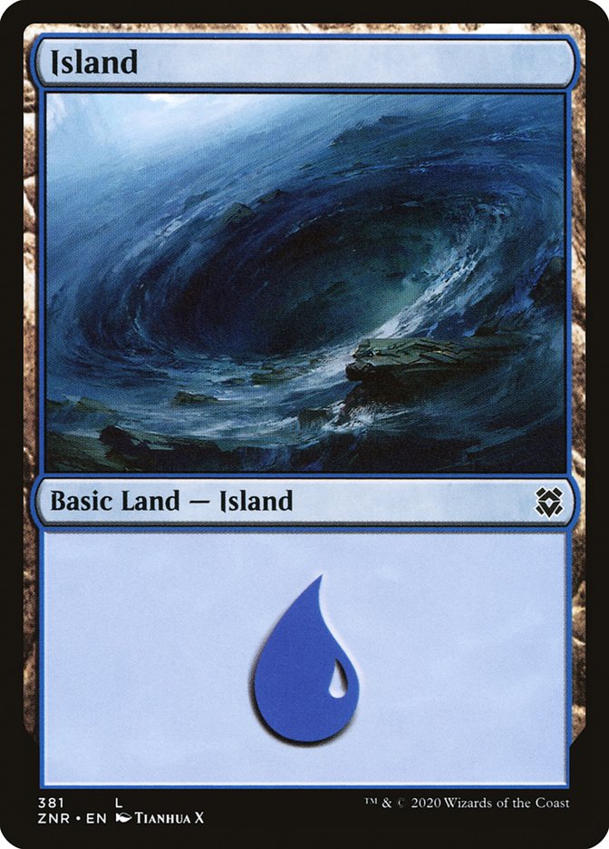 Island (381) [Zendikar Rising] | Good Games Cannington