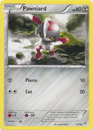 Pawniard (21/30) [XY: Trainer Kit 1 - Bisharp] | Good Games Cannington