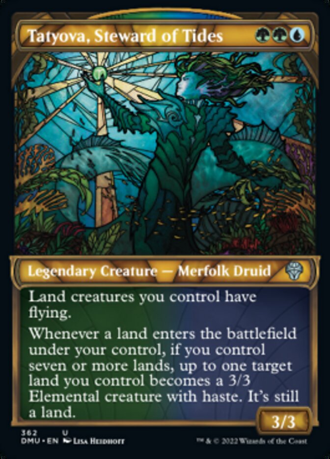 Tatyova, Steward of Tides (Showcase Textured) [Dominaria United] | Good Games Cannington