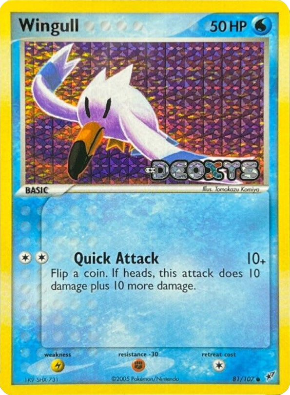 Wingull (81/107) (Stamped) [EX: Deoxys] | Good Games Cannington