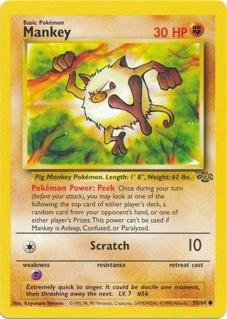 Mankey (55/64) [Jungle Unlimited] | Good Games Cannington
