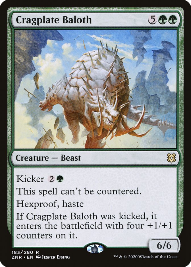 Cragplate Baloth (Promo Pack) [Zendikar Rising Promos] | Good Games Cannington