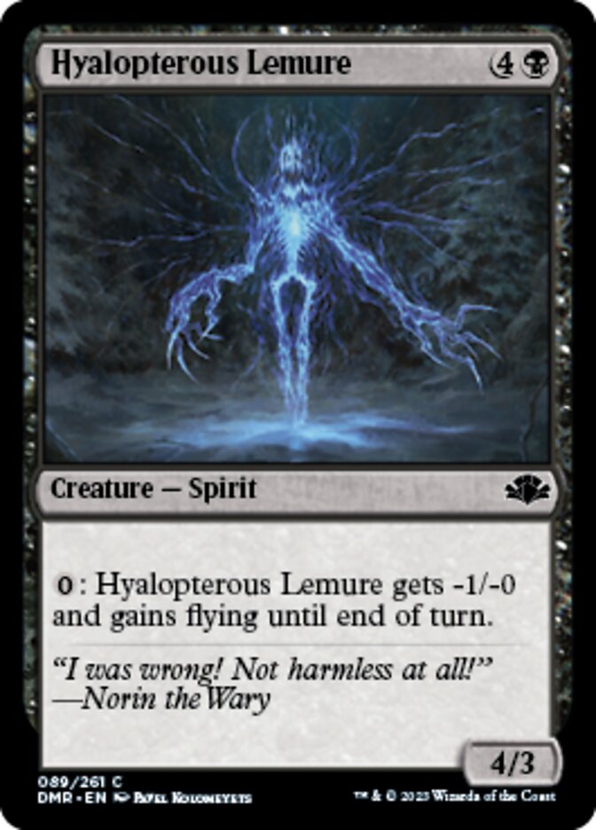 Hyalopterous Lemure [Dominaria Remastered] | Good Games Cannington