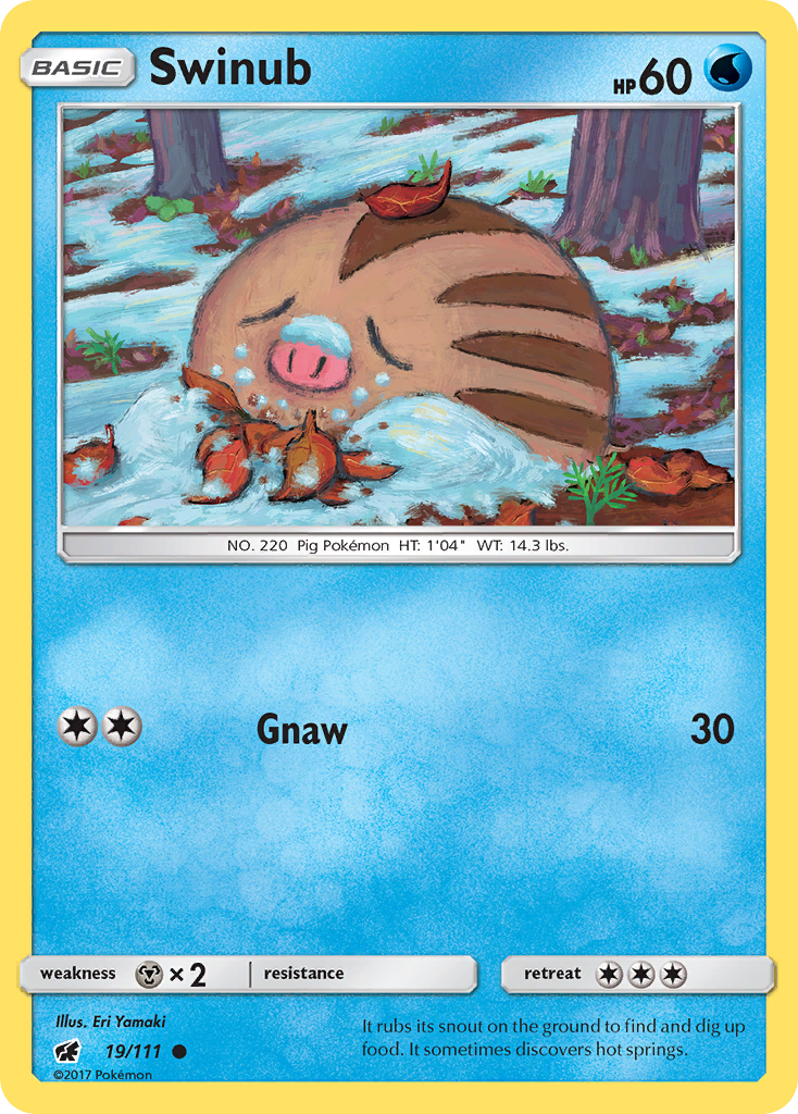 Swinub (19/111) [Sun & Moon: Crimson Invasion] | Good Games Cannington