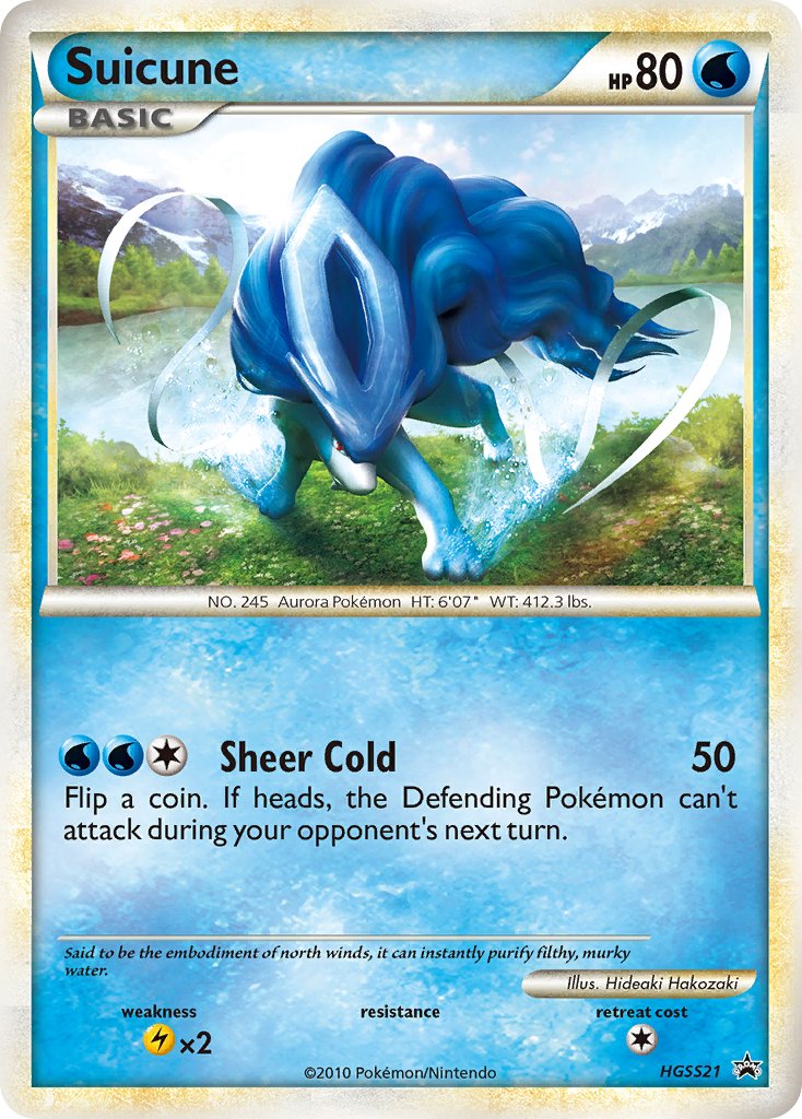 Suicune (HGSS21) [HeartGold & SoulSilver: Black Star Promos] | Good Games Cannington