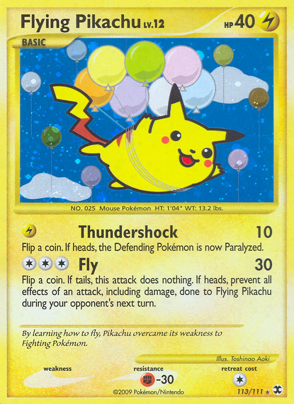 Flying Pikachu (113/111) [Platinum: Rising Rivals] | Good Games Cannington