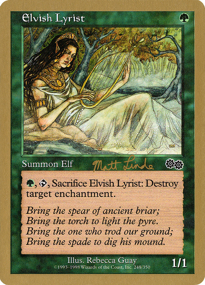 Elvish Lyrist (Matt Linde) [World Championship Decks 1999] | Good Games Cannington