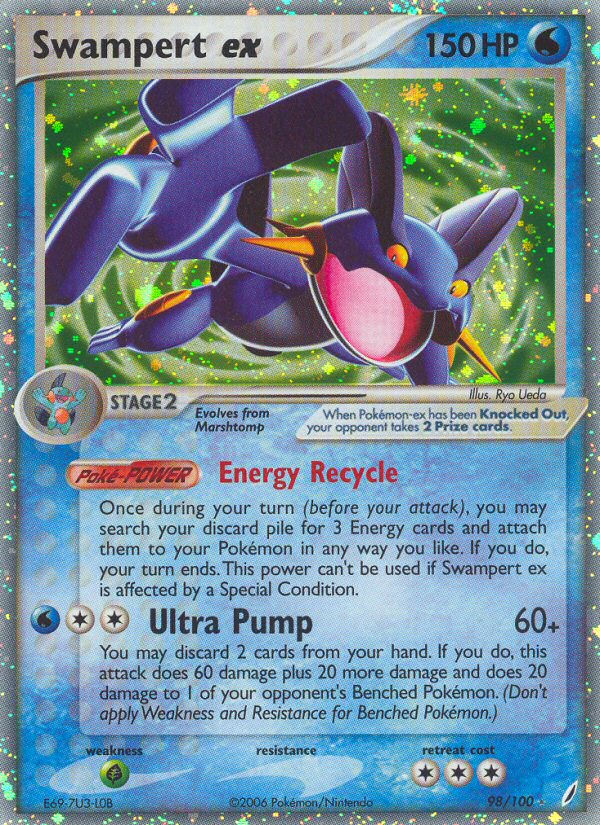 Swampert ex (98/100) [EX: Crystal Guardians] | Good Games Cannington