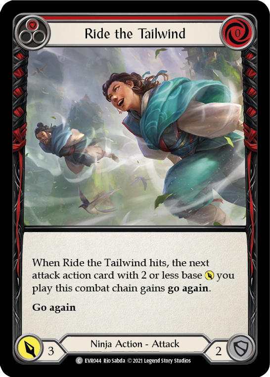 Ride the Tailwind (Red) [EVR044] (Everfest)  1st Edition Rainbow Foil | Good Games Cannington