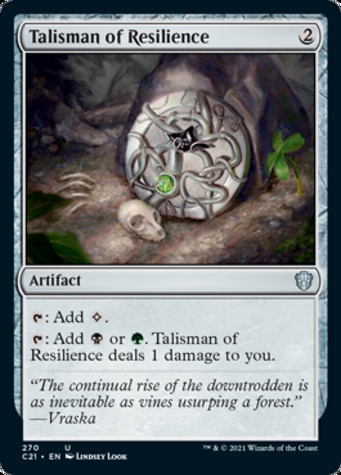 Talisman of Resilience [Commander 2021] | Good Games Cannington