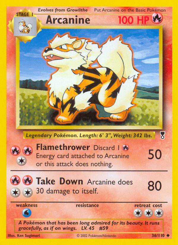 Arcanine (36/110) [Legendary Collection] | Good Games Cannington