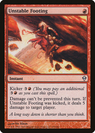 Unstable Footing [Zendikar] | Good Games Cannington