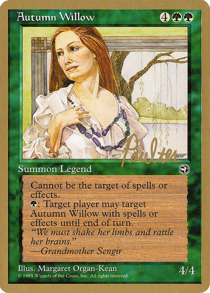 Autumn Willow (Preston Poulter) [Pro Tour Collector Set] | Good Games Cannington