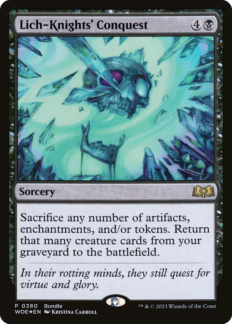 Lich-Knights' Conquest (Bundle) [Wilds of Eldraine Promos] | Good Games Cannington