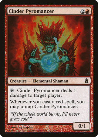 Cinder Pyromancer [Premium Deck Series: Fire and Lightning] | Good Games Cannington