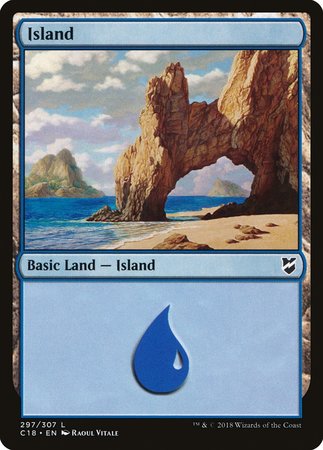 Island (297) [Commander 2018] | Good Games Cannington