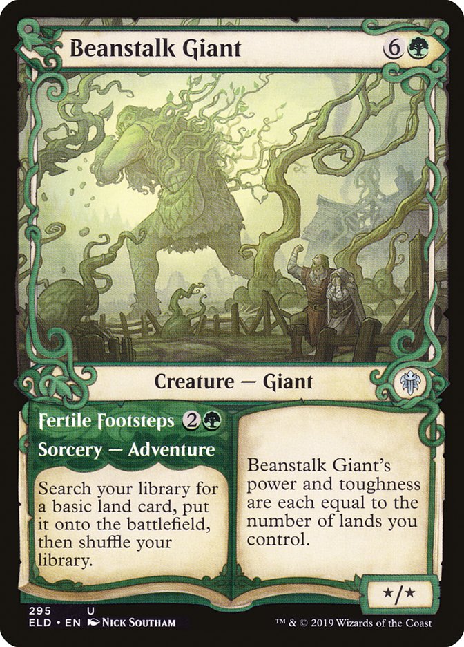 Beanstalk Giant // Fertile Footsteps (Showcase) [Throne of Eldraine] | Good Games Cannington