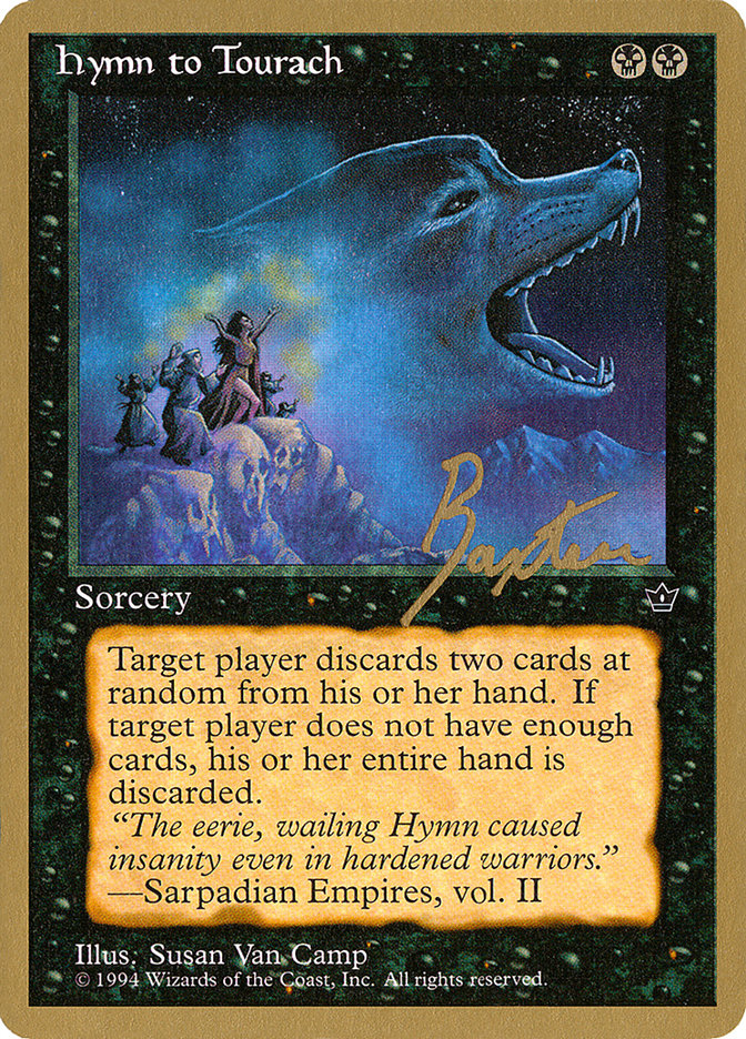 Hymn to Tourach (Wolf) (George Baxter) [Pro Tour Collector Set] | Good Games Cannington