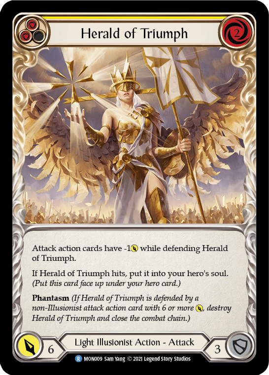 Herald of Triumph (Yellow) [MON009] 1st Edition Normal | Good Games Cannington