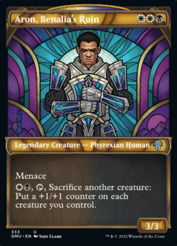 Aron, Benalia's Ruin (Showcase Textured) [Dominaria United] | Good Games Cannington