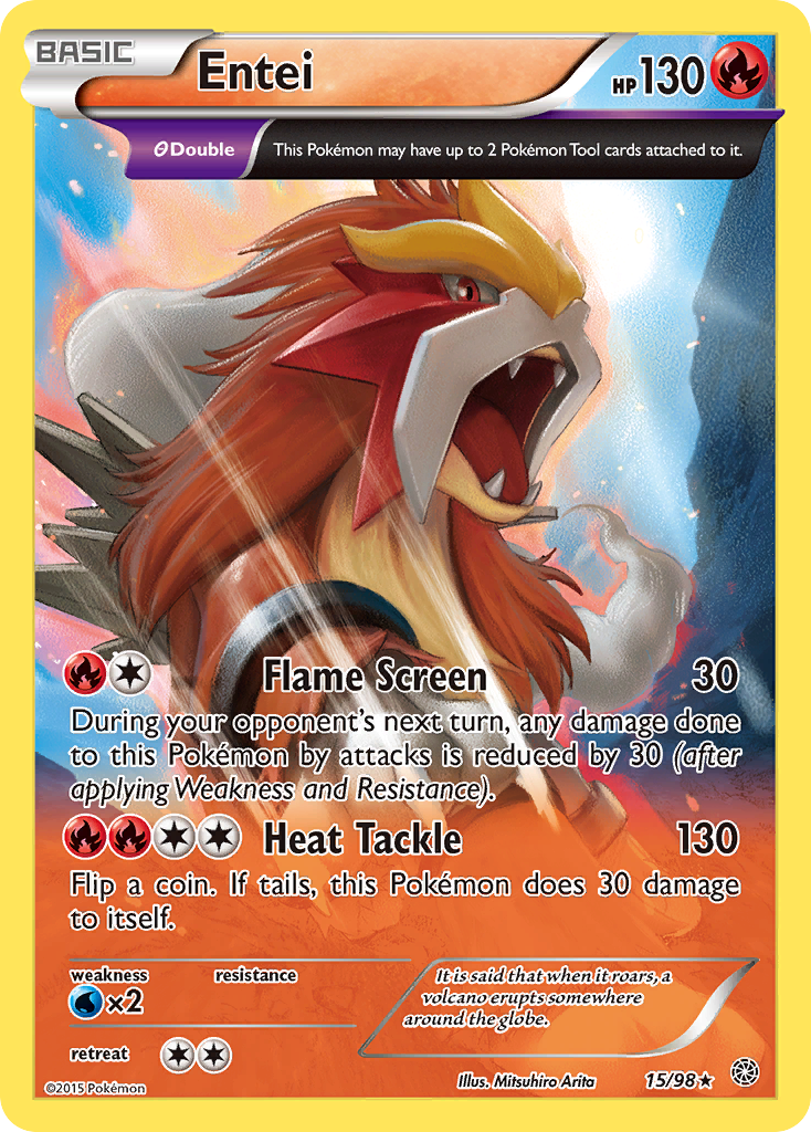 Entei (15/98) [XY: Ancient Origins] | Good Games Cannington