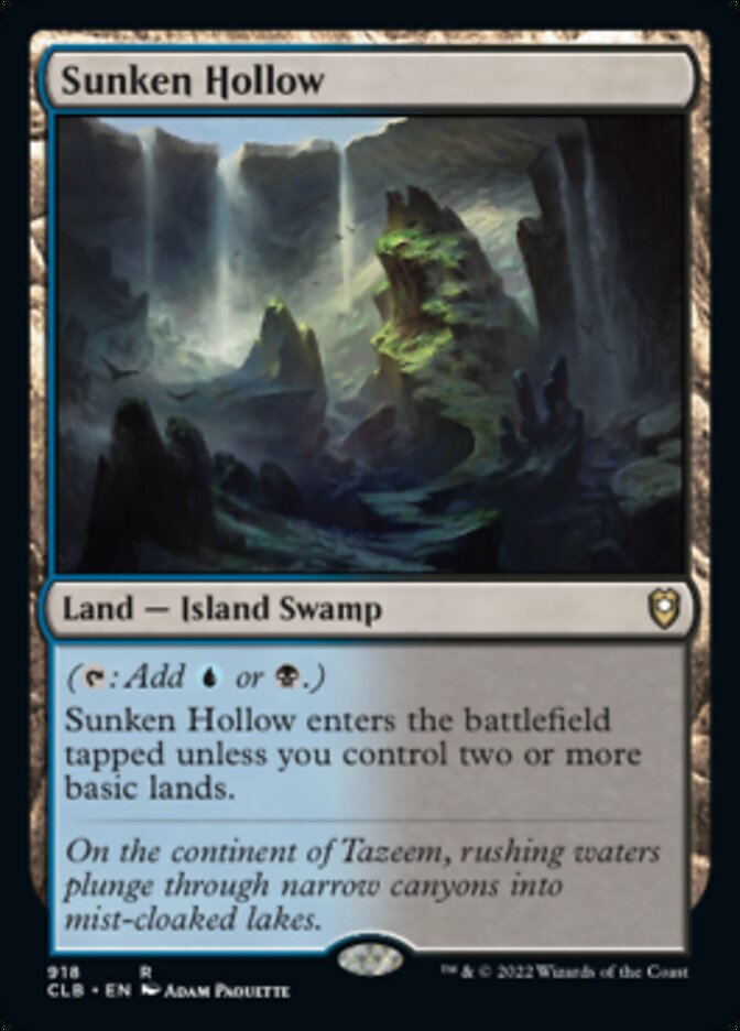 Sunken Hollow [Commander Legends: Battle for Baldur's Gate] | Good Games Cannington