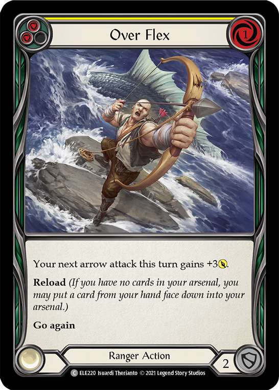 Over Flex (Yellow) [ELE220] (Tales of Aria)  1st Edition Normal | Good Games Cannington