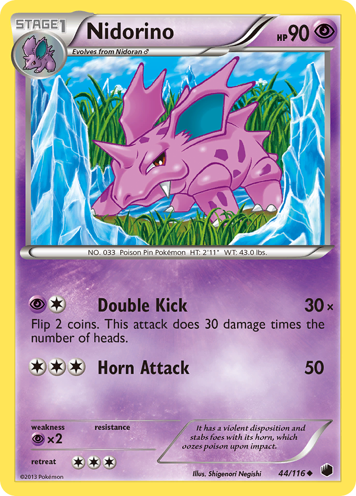 Nidorino (44/116) [Black & White: Plasma Freeze] | Good Games Cannington