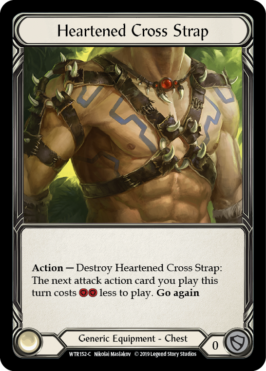 Heartened Cross Strap [WTR152-C] Alpha Print Cold Foil | Good Games Cannington