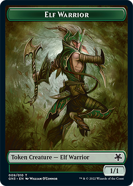Bird Illusion // Elf Warrior Double-Sided Token [Game Night: Free-for-All Tokens] | Good Games Cannington