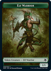 Bird Illusion // Elf Warrior Double-Sided Token [Game Night: Free-for-All Tokens] | Good Games Cannington