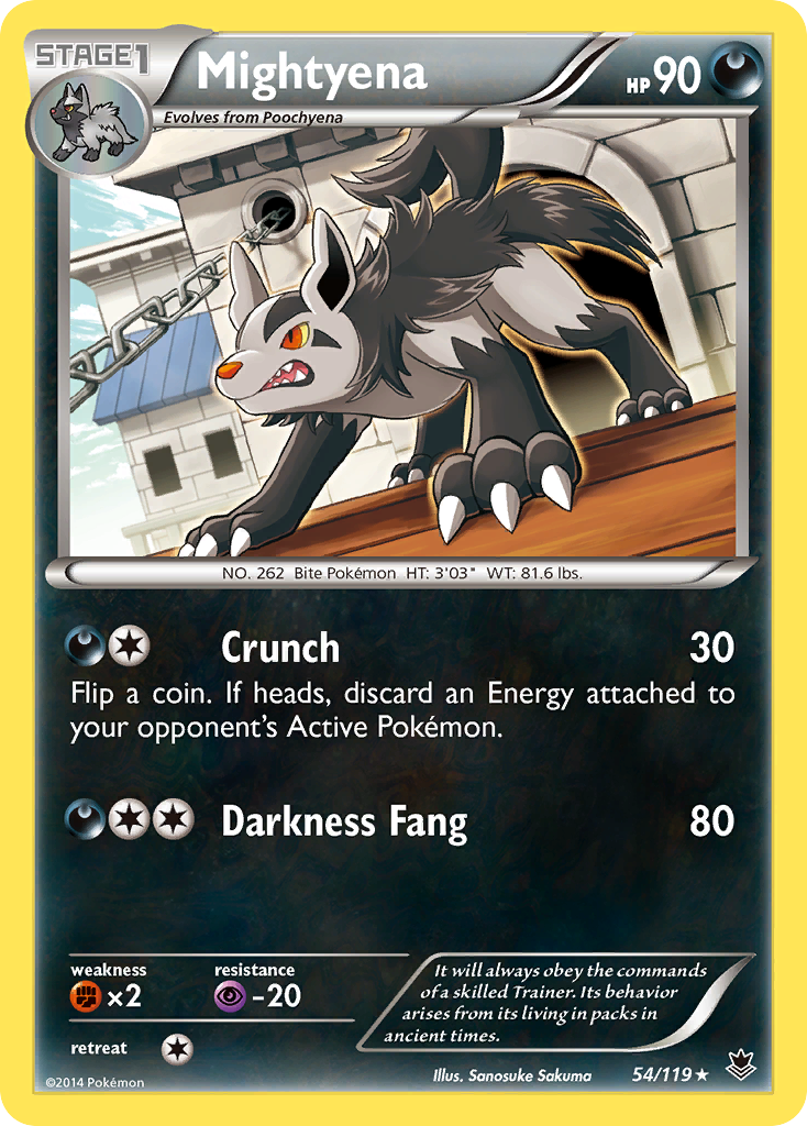 Mightyena (54/119) [XY: Phantom Forces] | Good Games Cannington