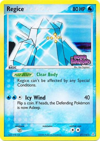 Regice (27/110) (Stamped) [EX: Holon Phantoms] | Good Games Cannington