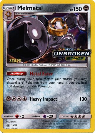 Melmetal (SM181) (Staff Prerelease Promo) [Sun & Moon: Black Star Promos] | Good Games Cannington