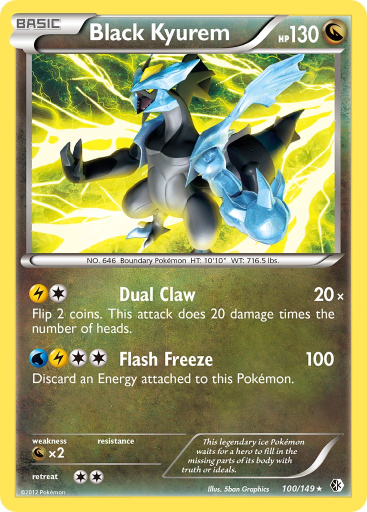 Black Kyurem (100/149) (Theme Deck Exclusive) [Black & White: Boundaries Crossed] | Good Games Cannington