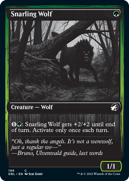 Snarling Wolf (199) [Innistrad: Double Feature] | Good Games Cannington