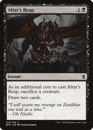 Altar's Reap [Battle for Zendikar] | Good Games Cannington
