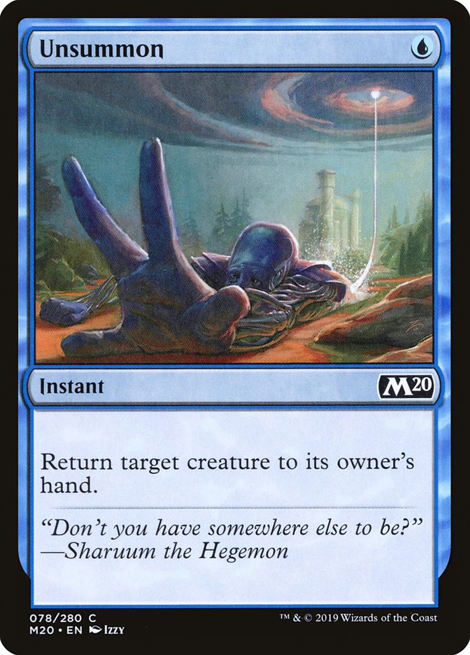 Unsummon [Core Set 2020] | Good Games Cannington