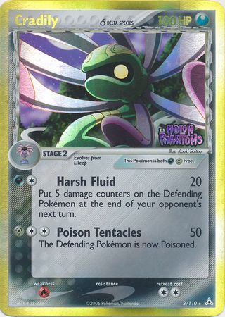 Cradily (2/110) (Delta Species) (Stamped) [EX: Holon Phantoms] | Good Games Cannington