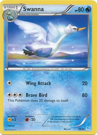 Swanna (18/30) [XY: Trainer Kit 3 - Suicune] | Good Games Cannington
