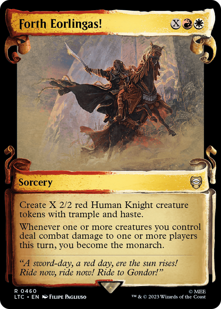 Forth Eorlingas! [The Lord of the Rings: Tales of Middle-Earth Commander Showcase Scrolls] | Good Games Cannington