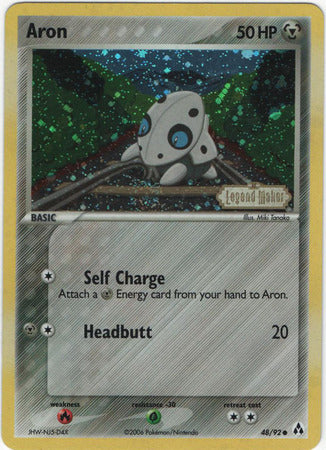 Aron (48/92) (Stamped) [EX: Legend Maker] | Good Games Cannington