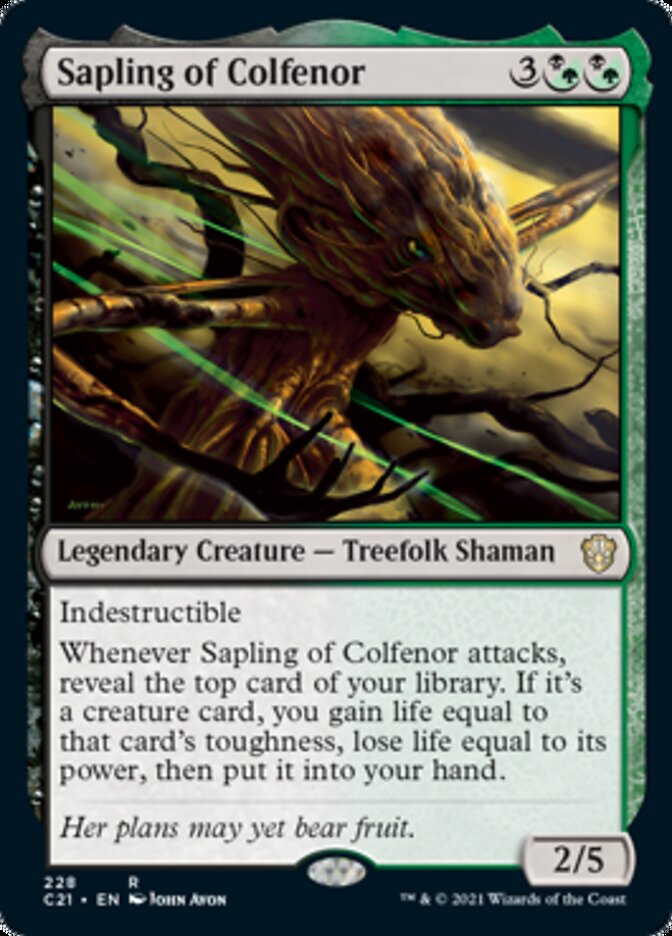 Sapling of Colfenor [Commander 2021] | Good Games Cannington