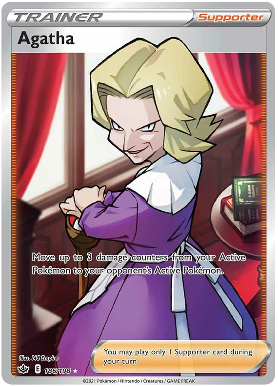 Agatha (186/198) [Sword & Shield: Chilling Reign] | Good Games Cannington