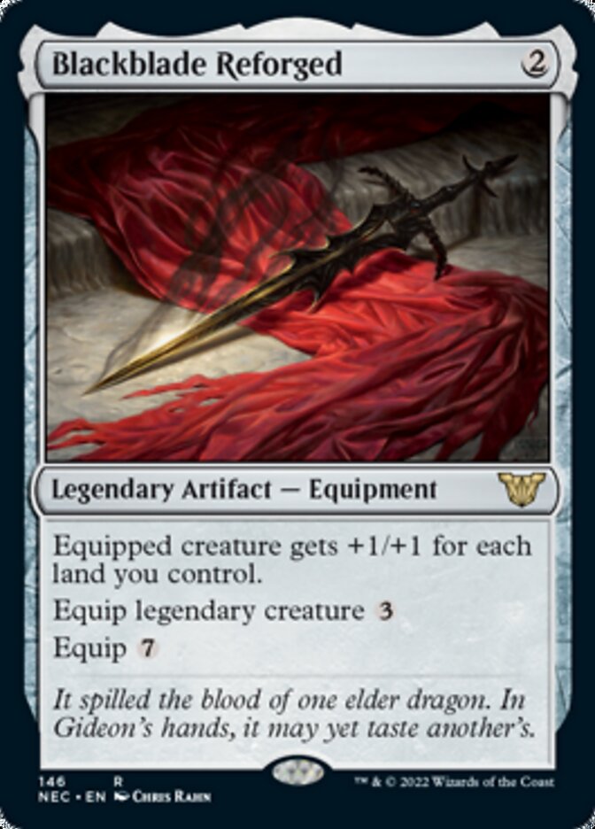 Blackblade Reforged [Kamigawa: Neon Dynasty Commander] | Good Games Cannington