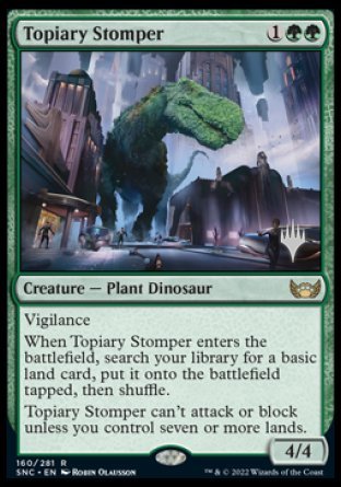 Topiary Stomper (Promo Pack) [Streets of New Capenna Promos] | Good Games Cannington